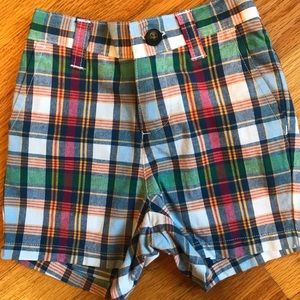 NWT Janie and Jack Shorts Plaid 6-12M